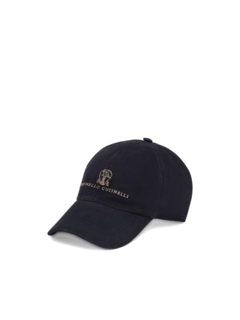 Brunello Cucinelli embroidered logo baseball cap