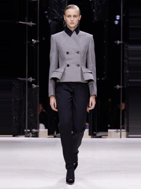 Givenchy Peplum Wool-Blend Jacket black/white