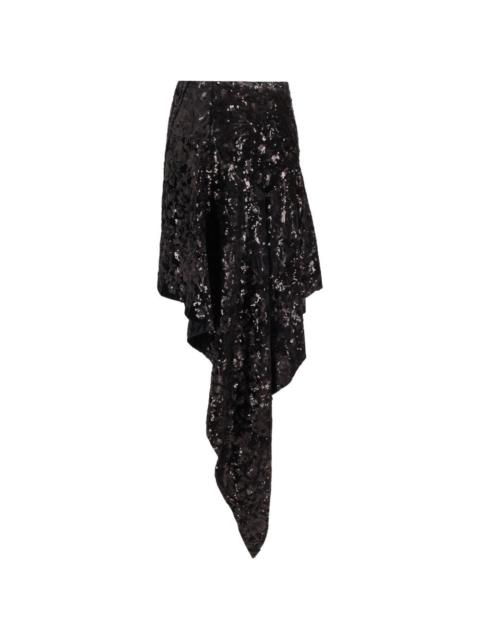 NICCOLÒ PASQUALETTI Cascata sequined skirt