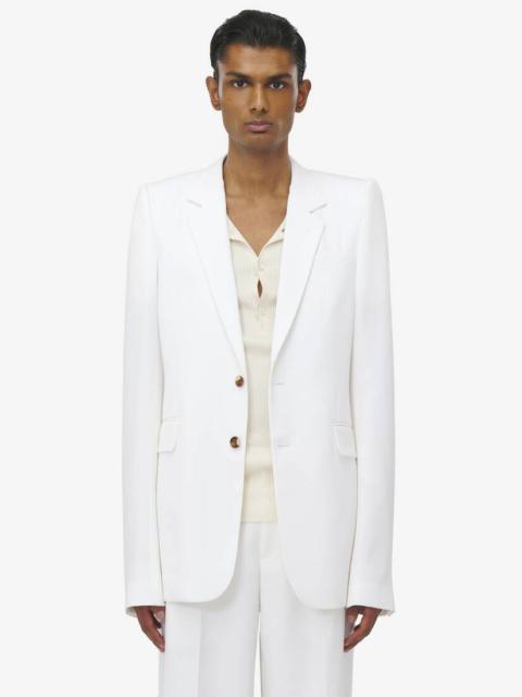 Alexander McQueen Stacked Shoulder Single-breasted Jacket