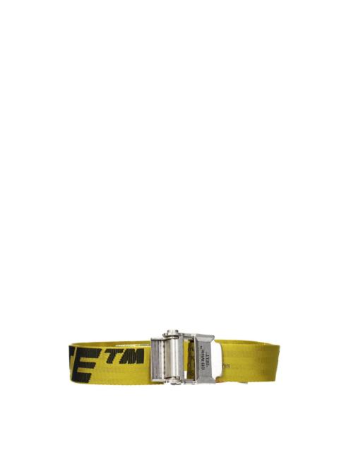 Off-White Regular belts Fabric Yellow