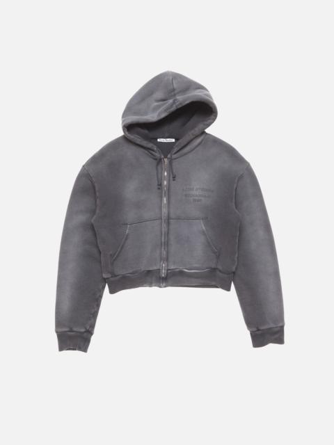 Acne Studios Sprayed zip hoodie - Faded black