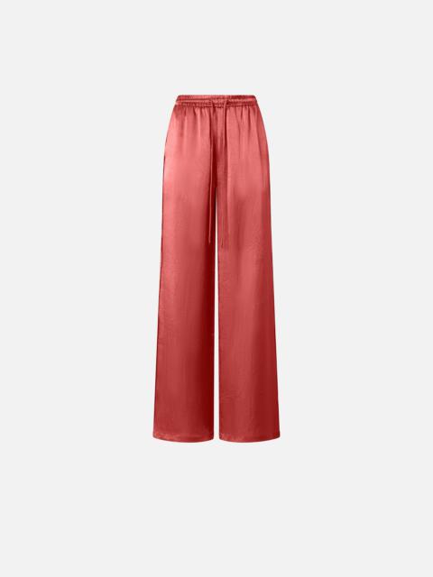 PYJAMA-STYLE PALAZZO TROUSERS IN SATIN