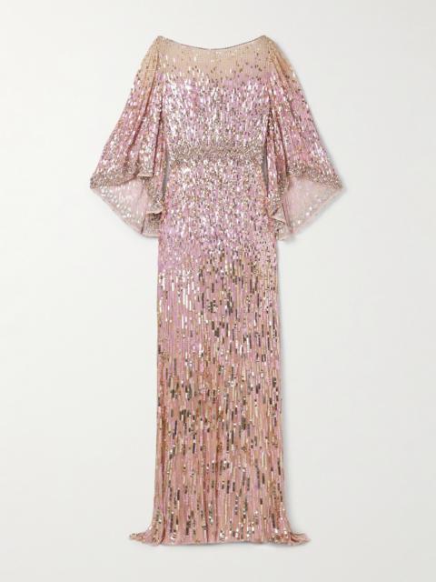 JENNY PACKHAM Ines Embellished Tulle Gown