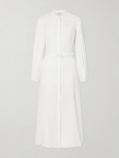 GABRIELA HEARST Lydia Belted Linen Midi Dress