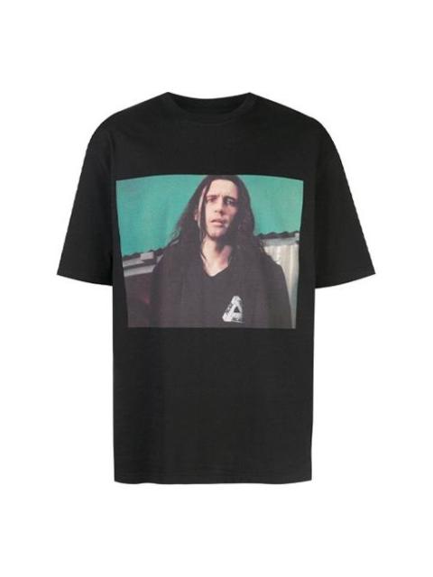 PALACE Men's PALACE Wise Up print LeBron James Printing Short Sleeve Black P17TS008T