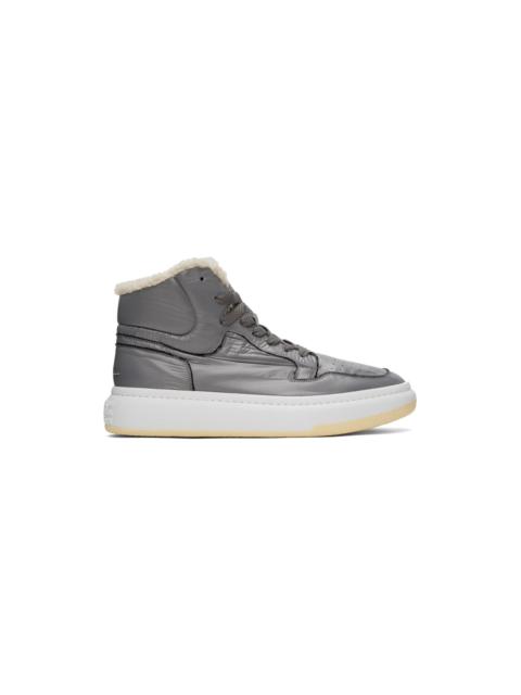 Gray High Top Basketball Sneakers