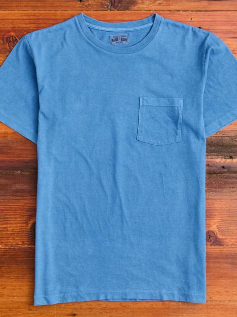 Blue Blue Japan "Bamboo and Tiger" Bassen Pocket T-Shirt in Indigo