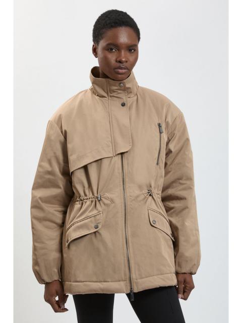 KAREN MILLEN Padded Cinched Trench Coat