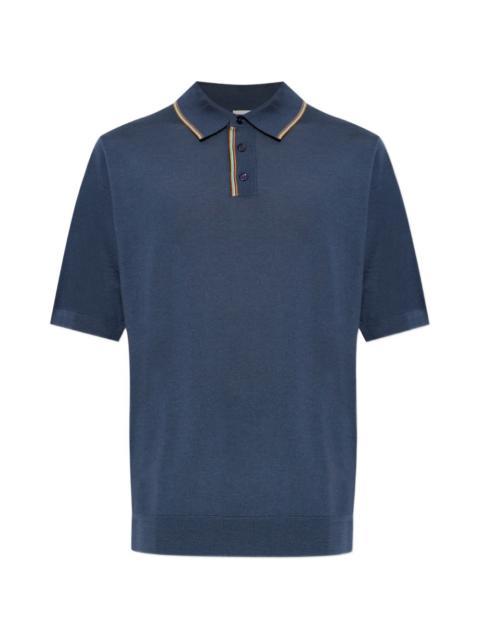 Paul Smith striped-detail polo shirt