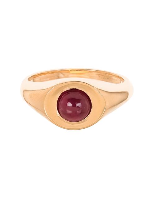 MARLA AARON Greenland Ruby Sphere Signet Ring