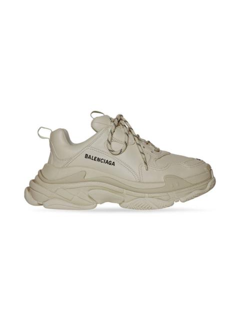 BALENCIAGA Women's Triple S Sneaker in Beige