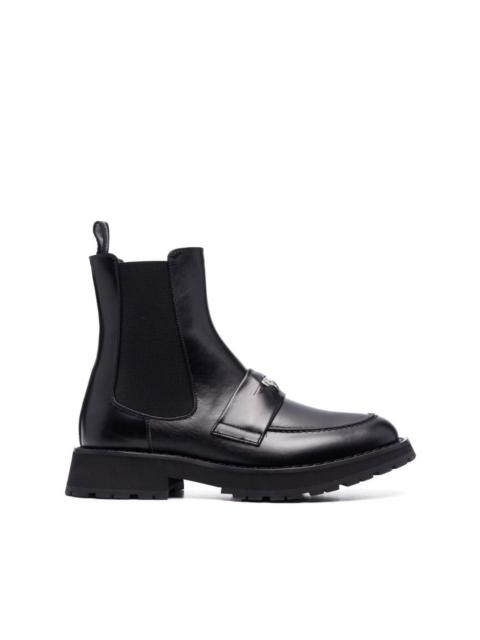 calf leather chelsea boots
