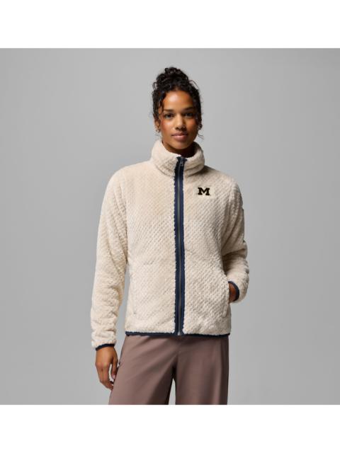 Columbia Women's Collegiate Fire Side II Sherpa Full Zip Fleece - Michigan