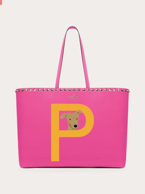 Valentino VALENTINO GARAVANI ROCKSTUD PET CUSTOMIZABLE TOTE BAG