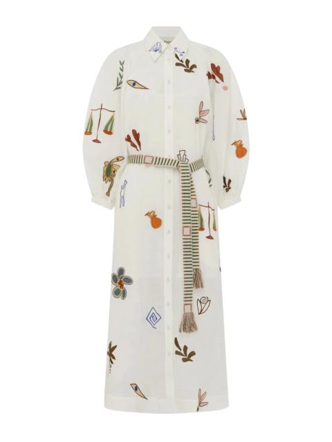 ALÉMAIS MINA EMBROIDERED SHIRTDRESS