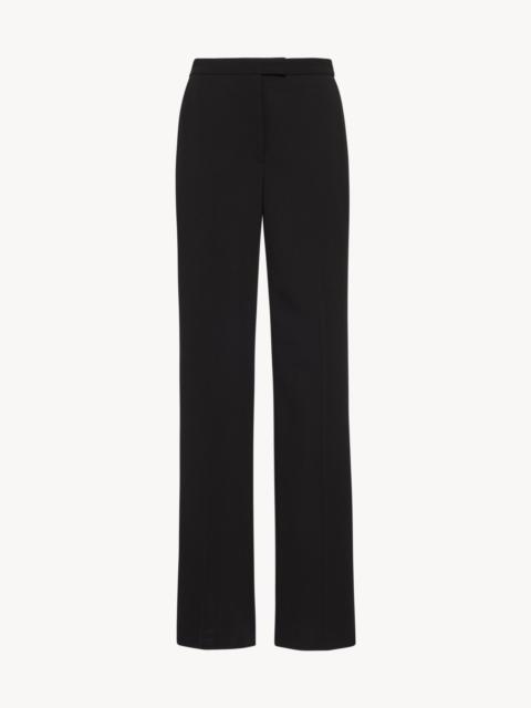 THE ROW Egle stretch wool, silk and cashmere-blend straight-leg