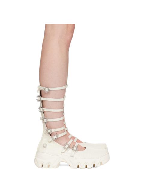 ROMBAUT Off-White MJ High Ballerina Flats