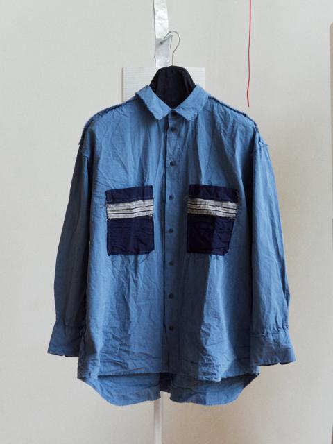 CASEY/CASEY HAMNET SHIRT POCKET PATCHWORK - STORM