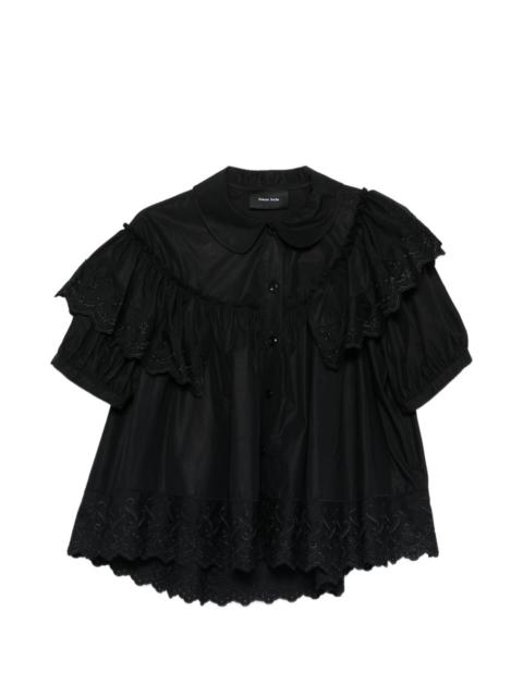 Simone Rocha broderie-anglaise sleeveless shirt