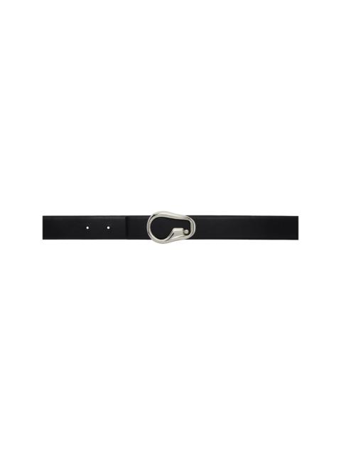 Wooyoungmi Black Ear Buckle Leather Belt