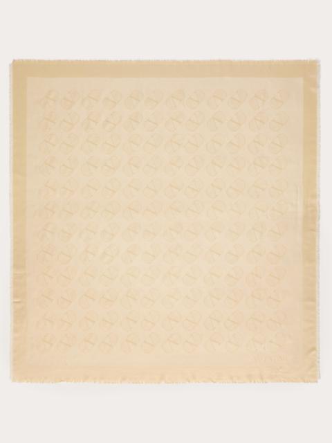 Valentino VLOGO SIGNATURE SHAWL IN SILK, WOOL AND LUREX