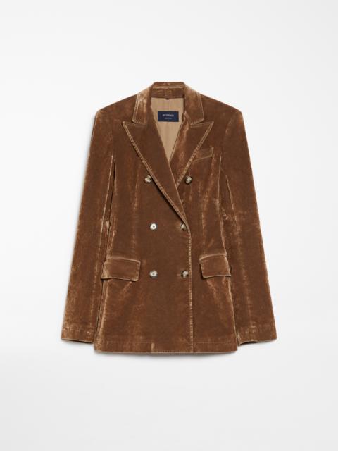 Sportmax SPOLETO Flocked denim blazer