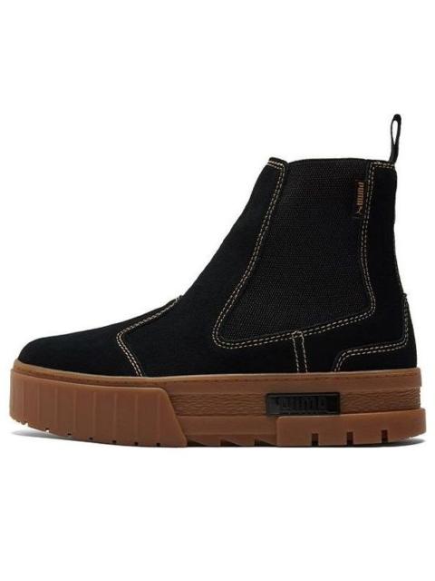 PUMA (WMNS) PUMA Mayze Chelsea Suede 'Black Gum' 382829-03