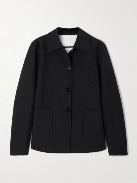 Jil Sander Cotton-blend jacket Black