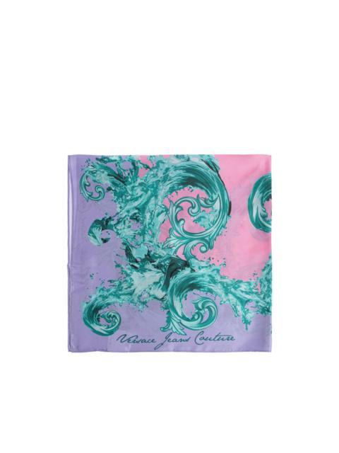 VERSACE JEANS COUTURE printed silk scarf