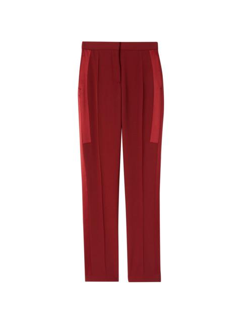 high-waisted side stripe trousers