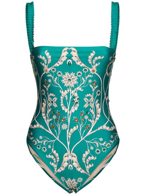 Agua by Agua Bendita Limon square neckline swimsuit