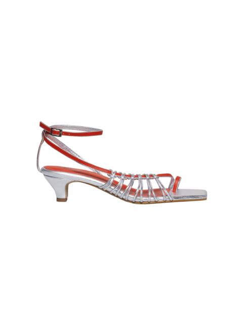 Johanna Ortiz Dining And Dancing Leather Sandals silver