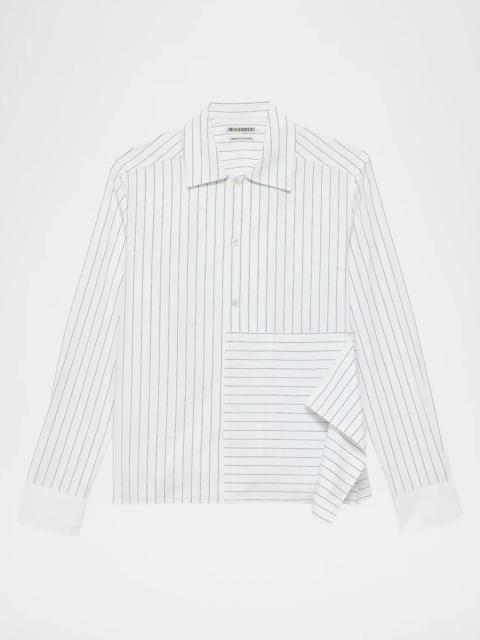 JW Anderson Striped Cotton Draped Shirt