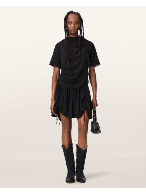 ALLSAINTS ARIA CHECK MINI SKIRT