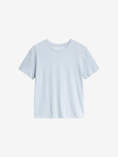 The Frankie Shop Elba Cotton T-Shirt - Light Blue