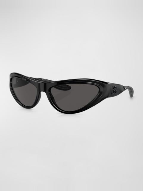 Dolce & Gabbana Men's Plastic Wrap Sunglasses