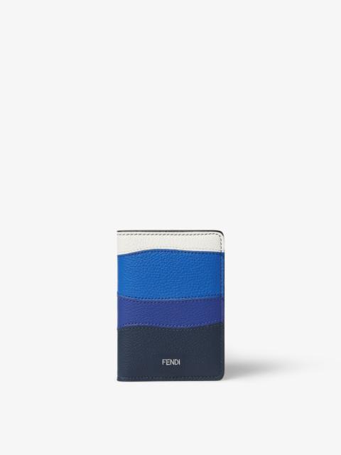 FENDI Colorblock Card Case Multicolor inlaid leather card case