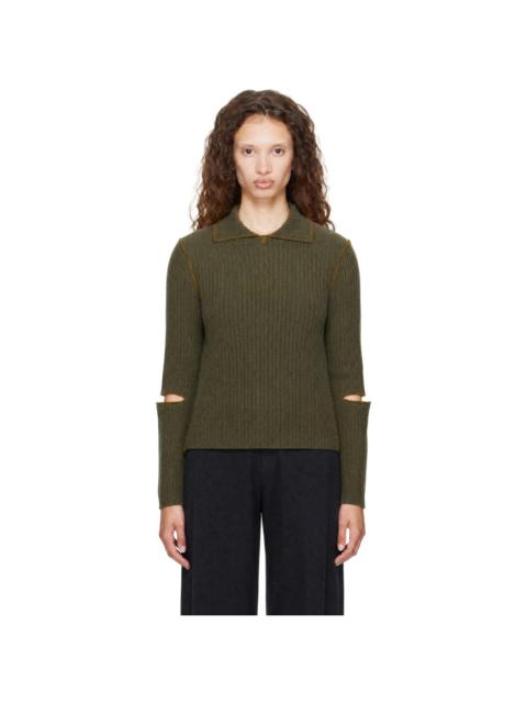 YMC Green Peeka Sweater