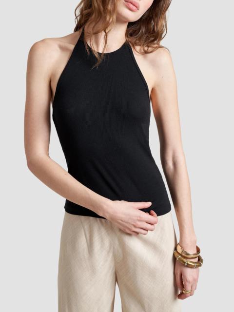 LA LIGNE Women's Halter Tank Top - Black