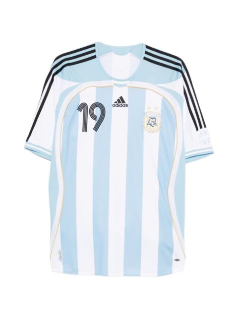 adidas striped-pattern T-shirt