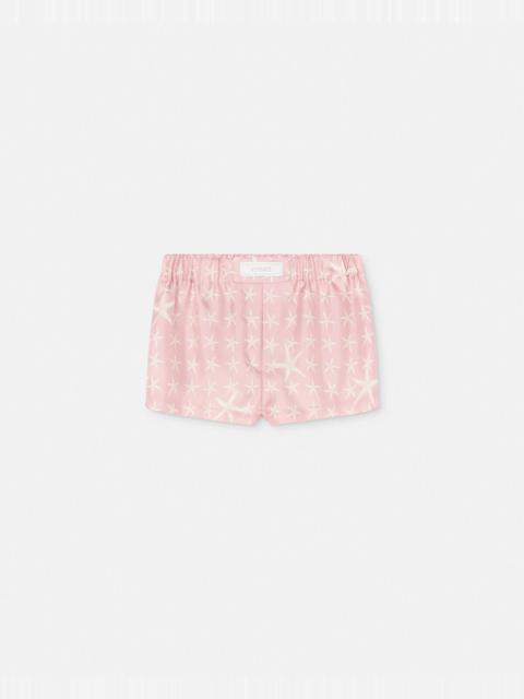 VERSACE Stella Marina Silk Boxer Shorts