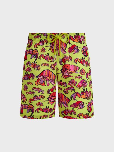 Vilebrequin Men Long Ultra-light and packable Swim trunks Hermit Crabs