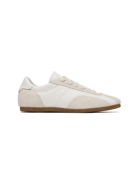 REPRESENT White Low-Pro Leather Suede Sneakers