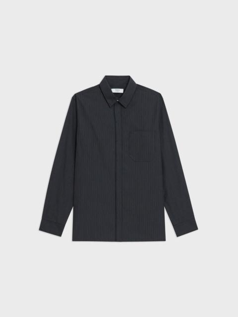 Theory Striped Cotton-Blend Shirt