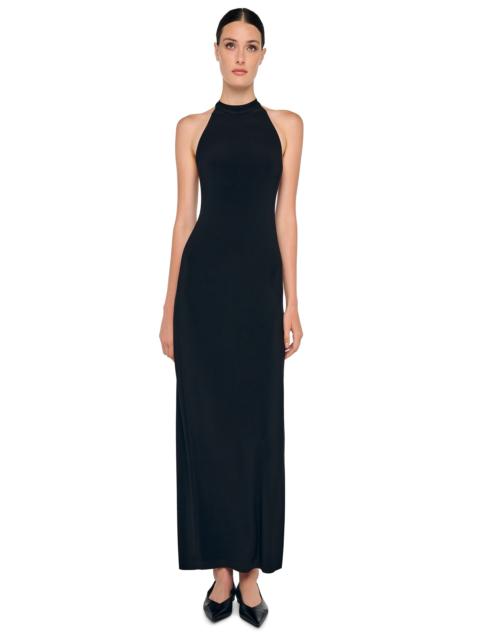 NORMA KAMALI HALTER LONG DRESS W/ SIDE SLIT