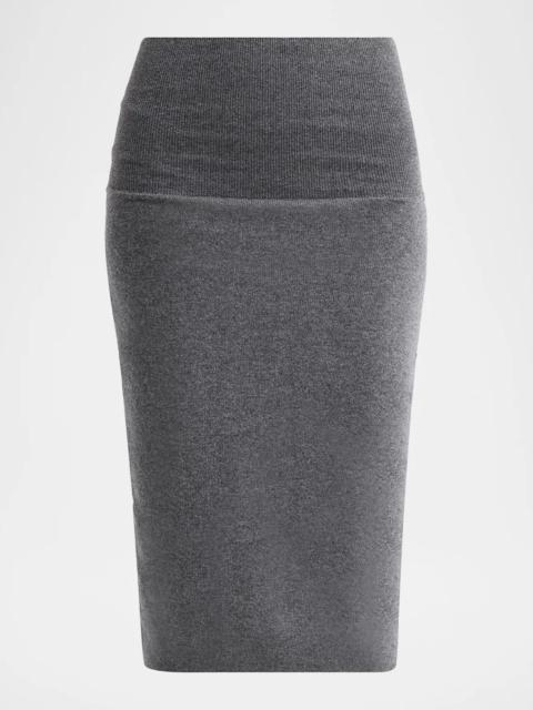 Stella McCartney Wool Knit Midi Pencil Skirt