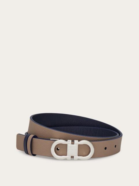 FERRAGAMO Gancini reversible and adjustable belt