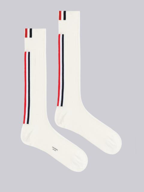 Thom Browne Rib Merino Stripe Over the Calf Socks