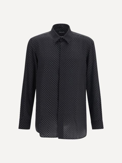 TOM FORD Silk crêpe de chine Polka-Dot Shirt